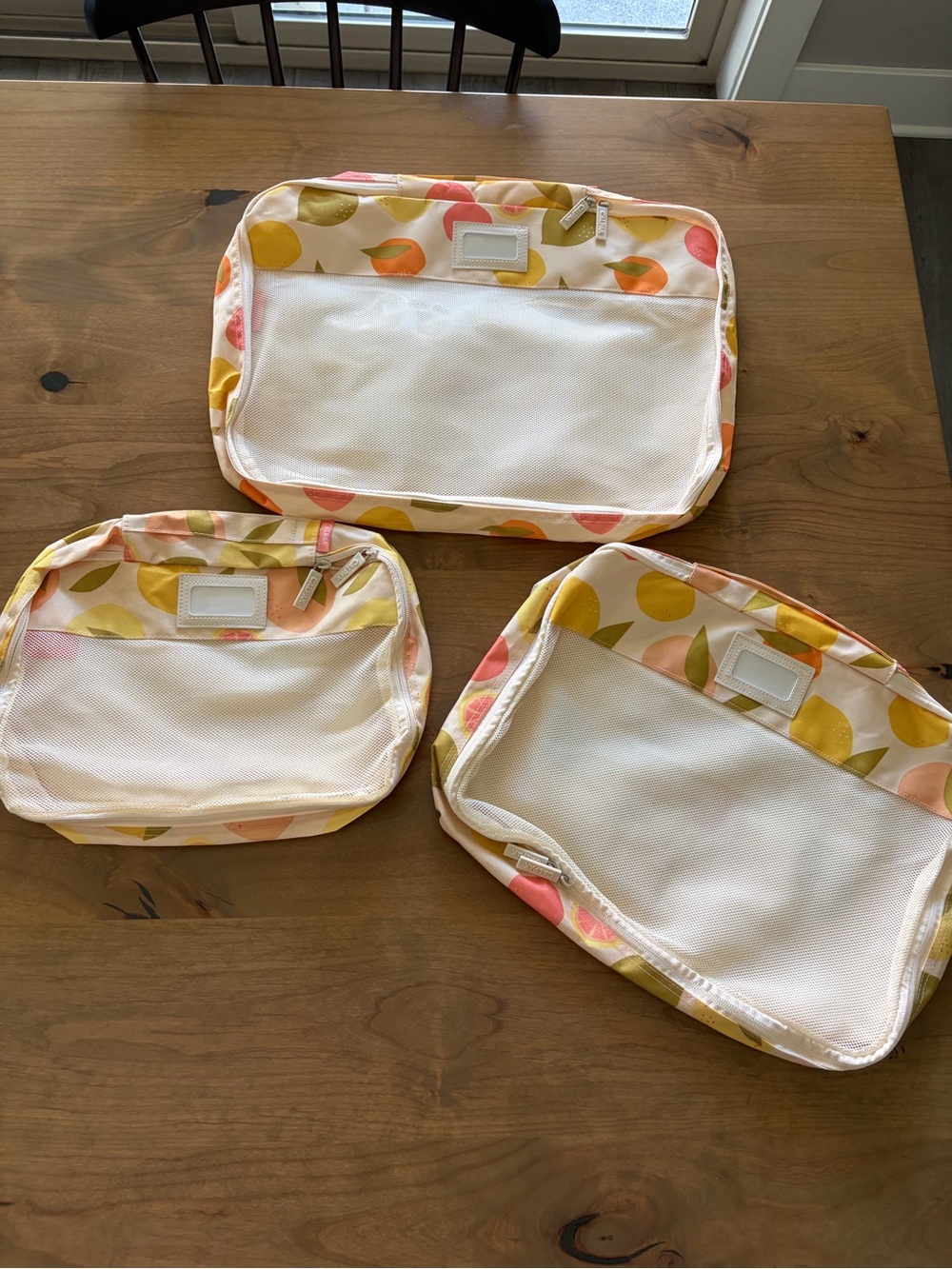 Set of 3 NEW, Never Used Calpak Packing Cubes in "Tutti Frutti" Print
